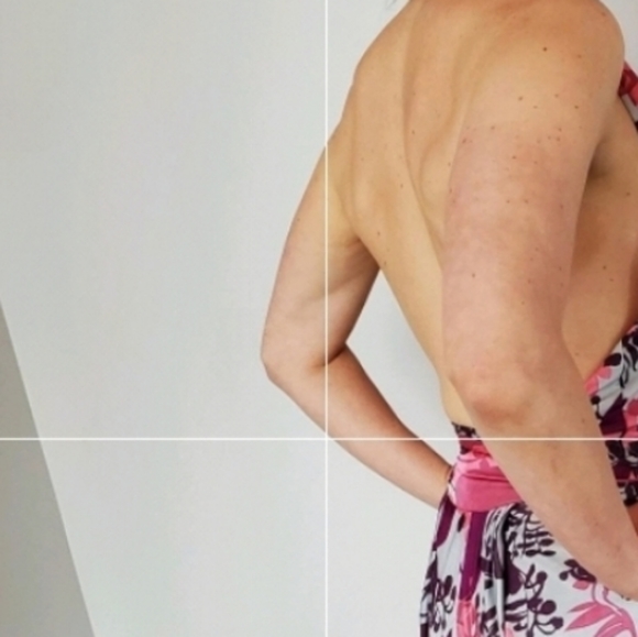 Marciano colorful, low cut dress - Picture 3 of 4